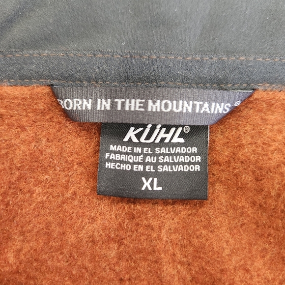 Kuhl Interceptr Full Zip Sweater Fleece Jacket Zipped Pockets Brown XL Mens - Picture 6 of 15